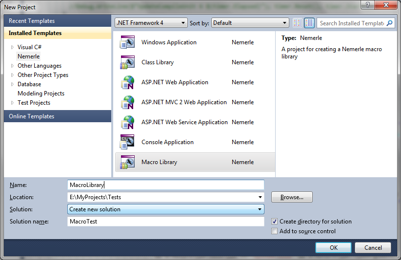 Figure 1. Macroassembly project template.